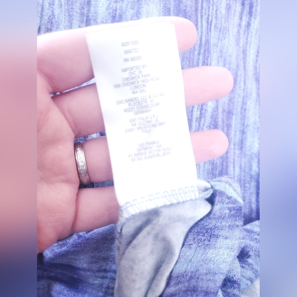 QVC UK Flowy Purple Shirt Size 1X - Picture 8 of 10